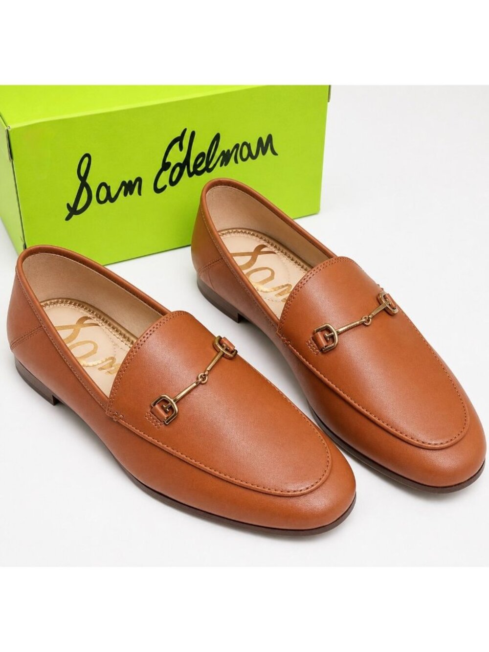 Sam Edelman Loraine Bit Loafers Women 7 M Saddle Leather New With Box - Picture 7 of 13